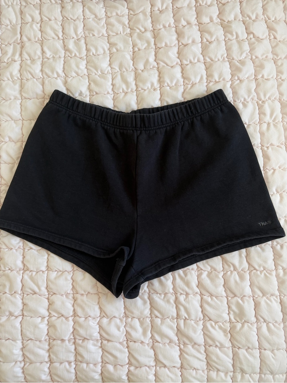 TNA Black Cozy Fleece Perfect Fit Shorts